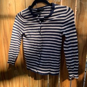 J. Crew striped Italian Cashmere sweater